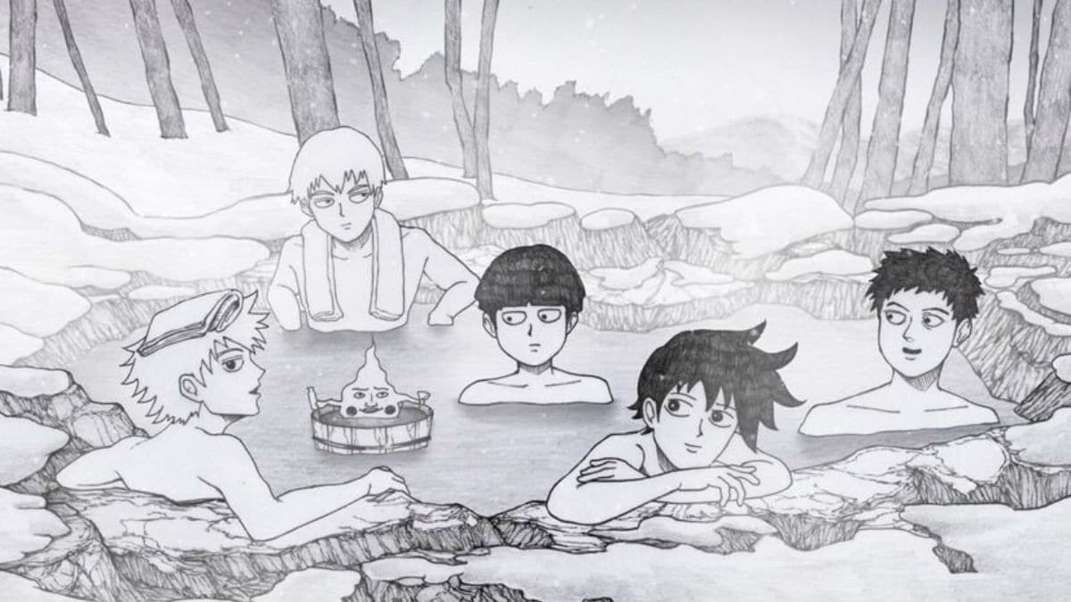 The Mob Psycho 100 manga-style sketch