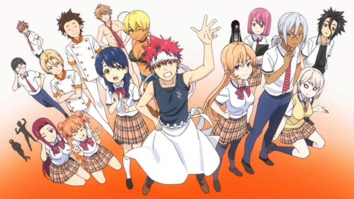 Several of the Food Wars! Shokugeki no Soma characters