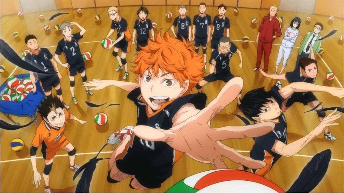 A slam dunk in Haikyuu Season 4
