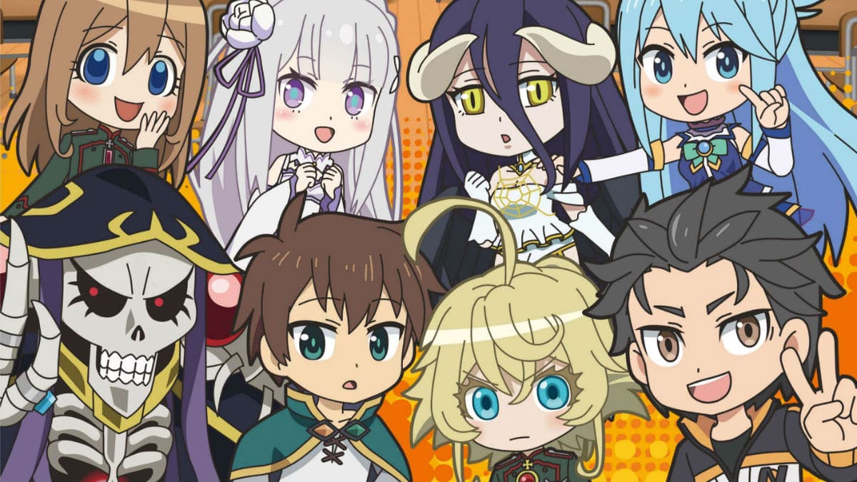 Isekai Quartet anime key art