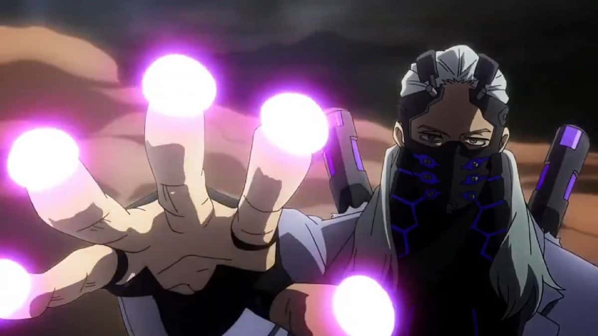 Nine and his jazz hands in the 2nd My Hero Academia movie