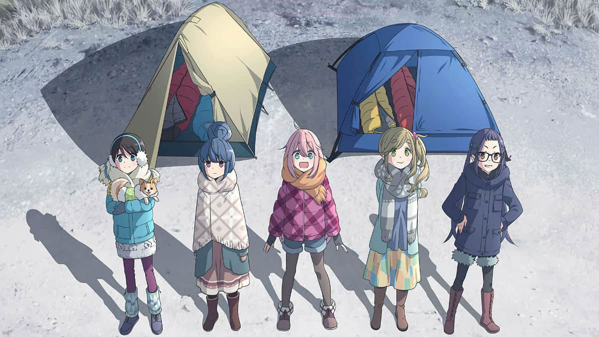 The girls in Yuru Camp