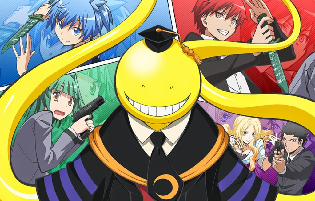 Assassination Classroom A few of the main characters in the Assassination Classroom anime.