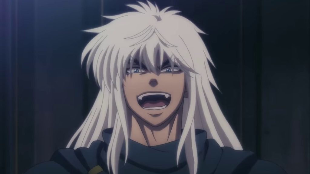 Dark Schneider laughing like a maniac in the new Bastard!! anime series
