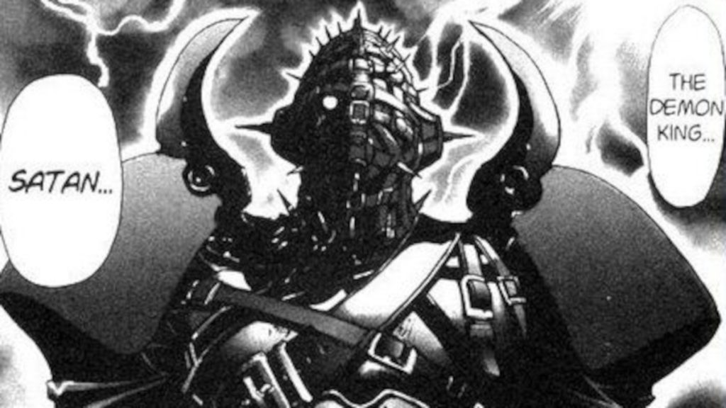 Satan from the Bastard!! manga is an imposing and creepy looking figure. 