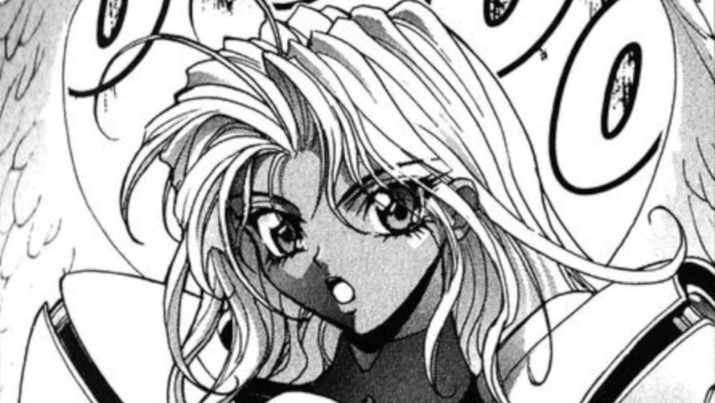 Seraph Michael from the Bastard!! manga is looking ahead.