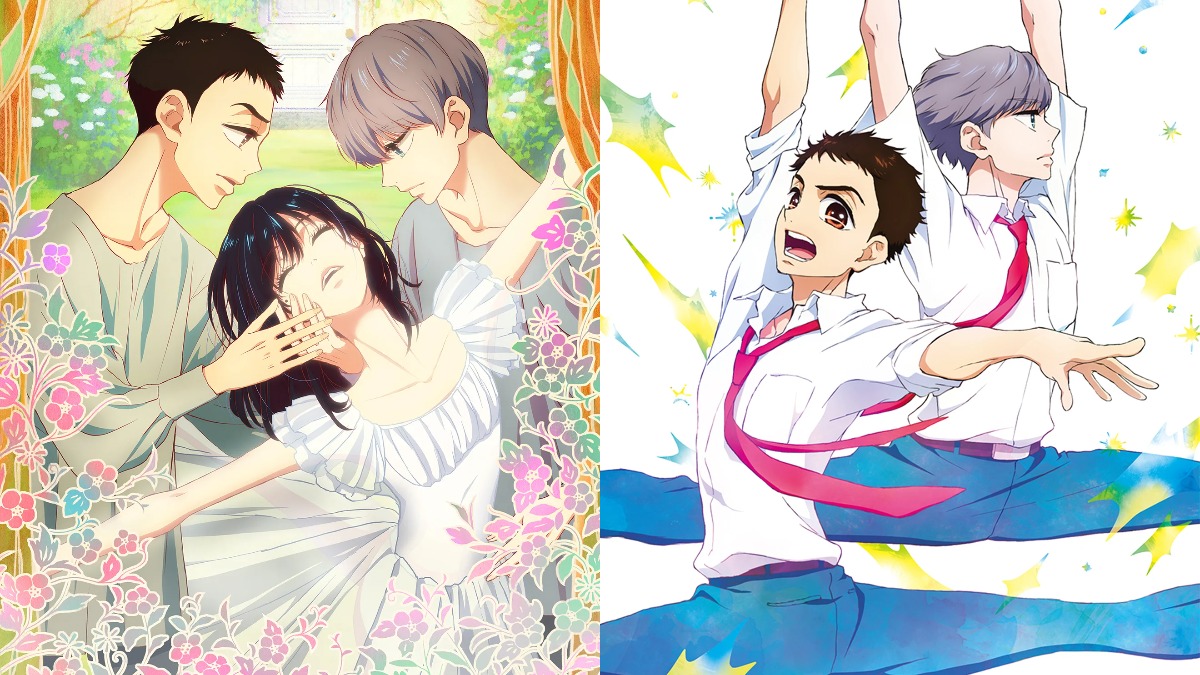Promotional imagery for Dance Dance Danseur featuring Murao Junpei, Godai Miyako, and Mori Ruou