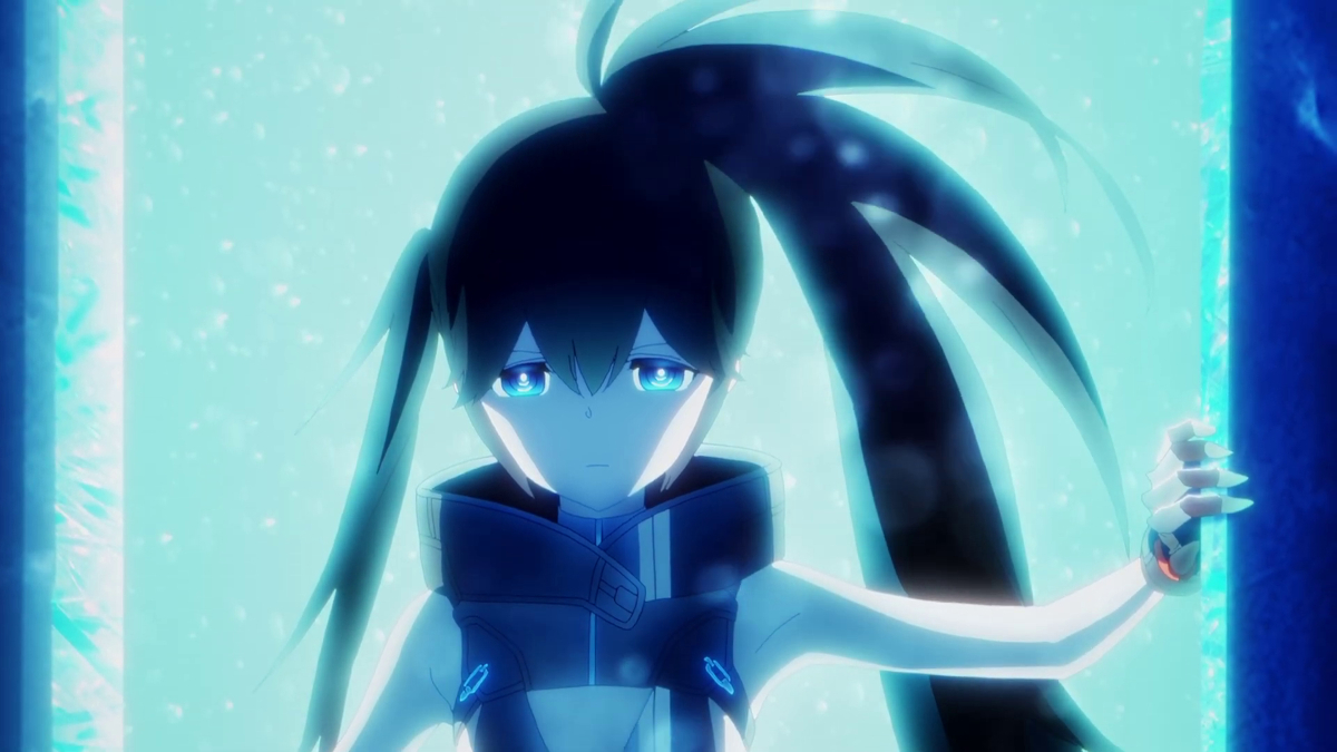 Empress from the Black Rock Shooter: Dawn Fall anime awakes from her deep sleep.