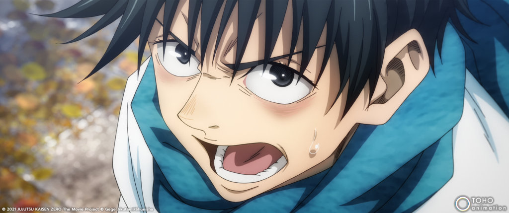 Promotional imagery for Jujutsu Kaisen 0 featuring Yuta Okkotsu