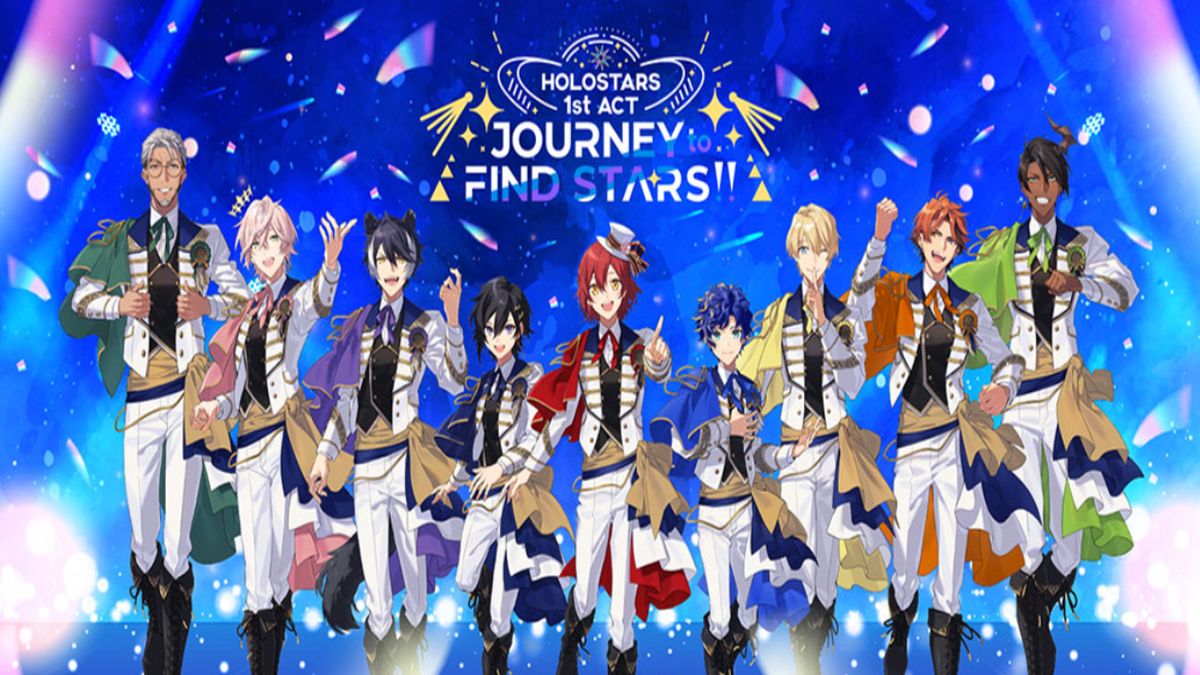 Promotional material for Holostars's Journey to Find Stars event.