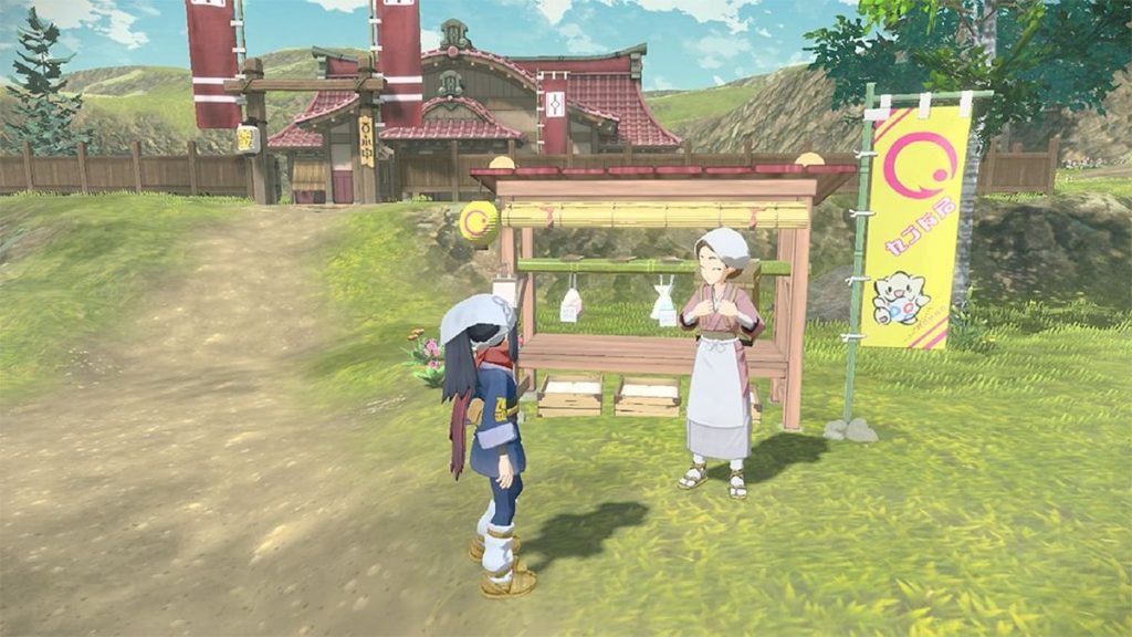 Game footage of Pokémon Legends: Arceus.