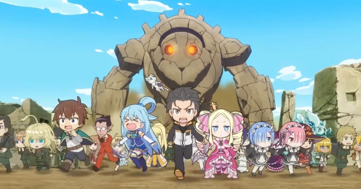 Key visuals from Isekai Quartet