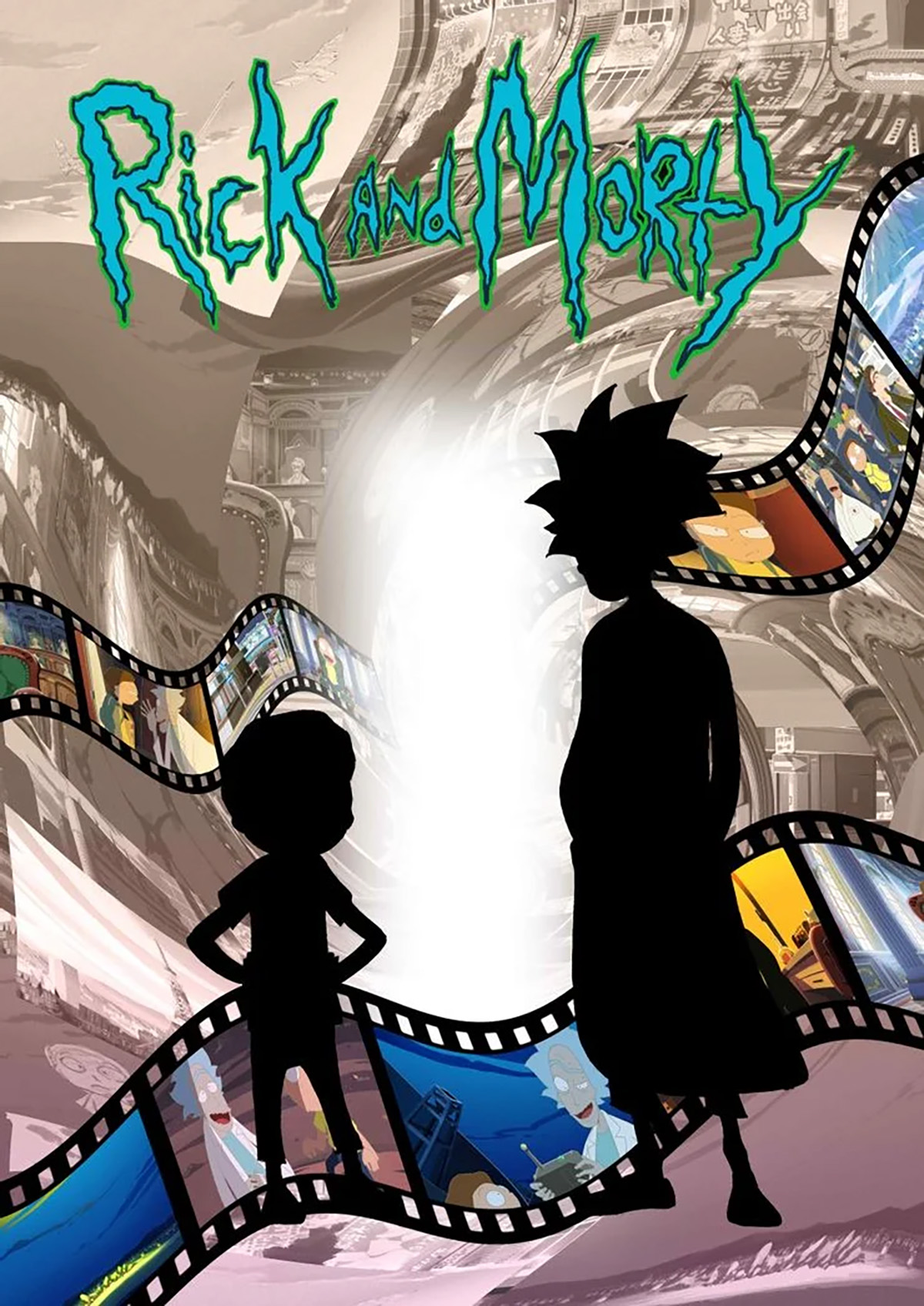 poster for Rick and Morty anime series