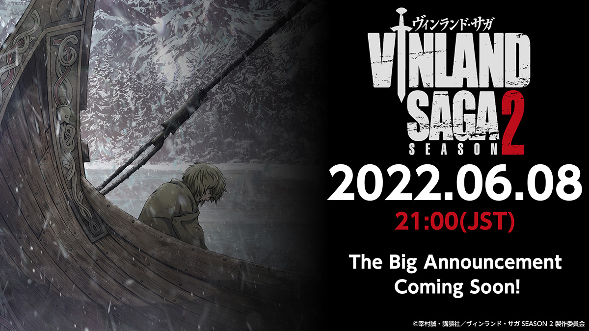Evento de anúncio do anime Vinland Saga 2 confirmado para junho de 2022