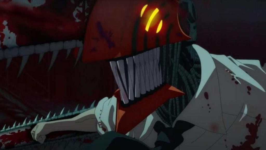 Denji as the chainsaw demon in the Chainsaw Man trailer