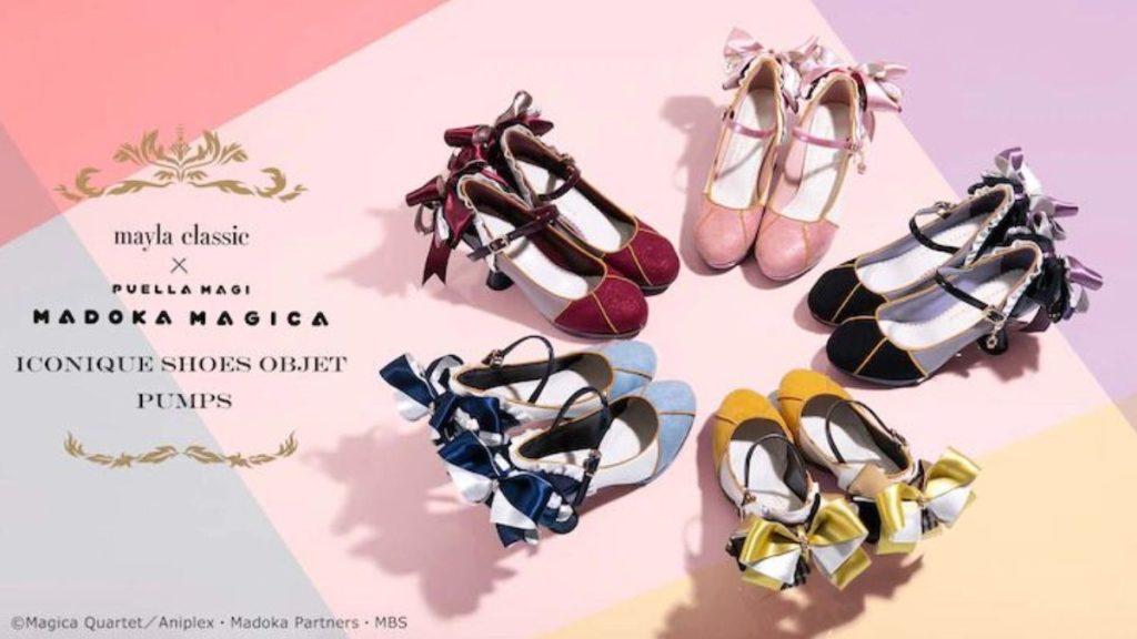 Sapatos de salto alto Mayla Classic x Puella Magi Madoka Magica é uma colaboração adorável
