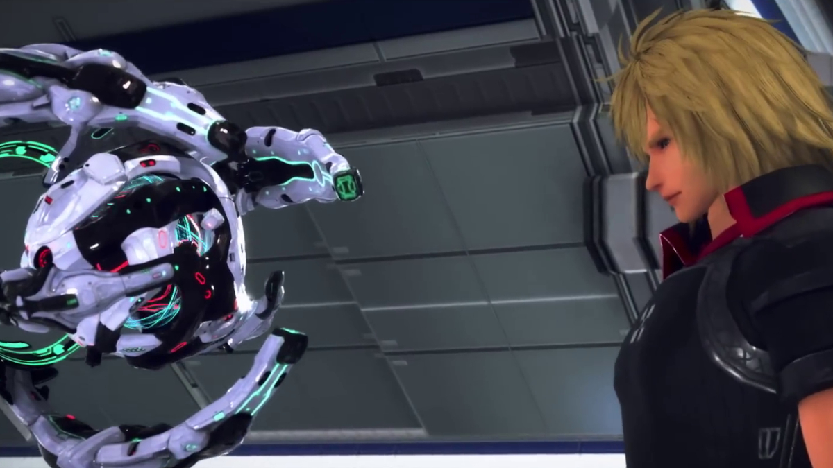 Raymond is perplexed when coming into contact with D.U.M.A. in STAR OCEAN THE DIVINE FORCE.