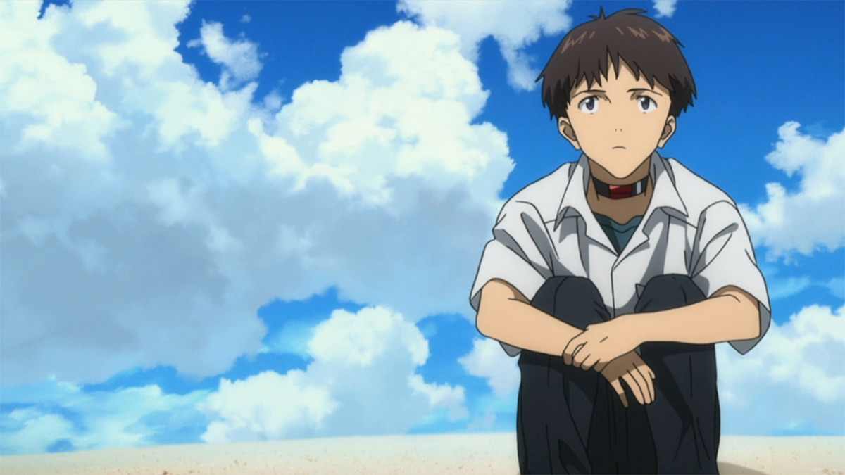 shinji ikari in neon genesis thrice upon a time