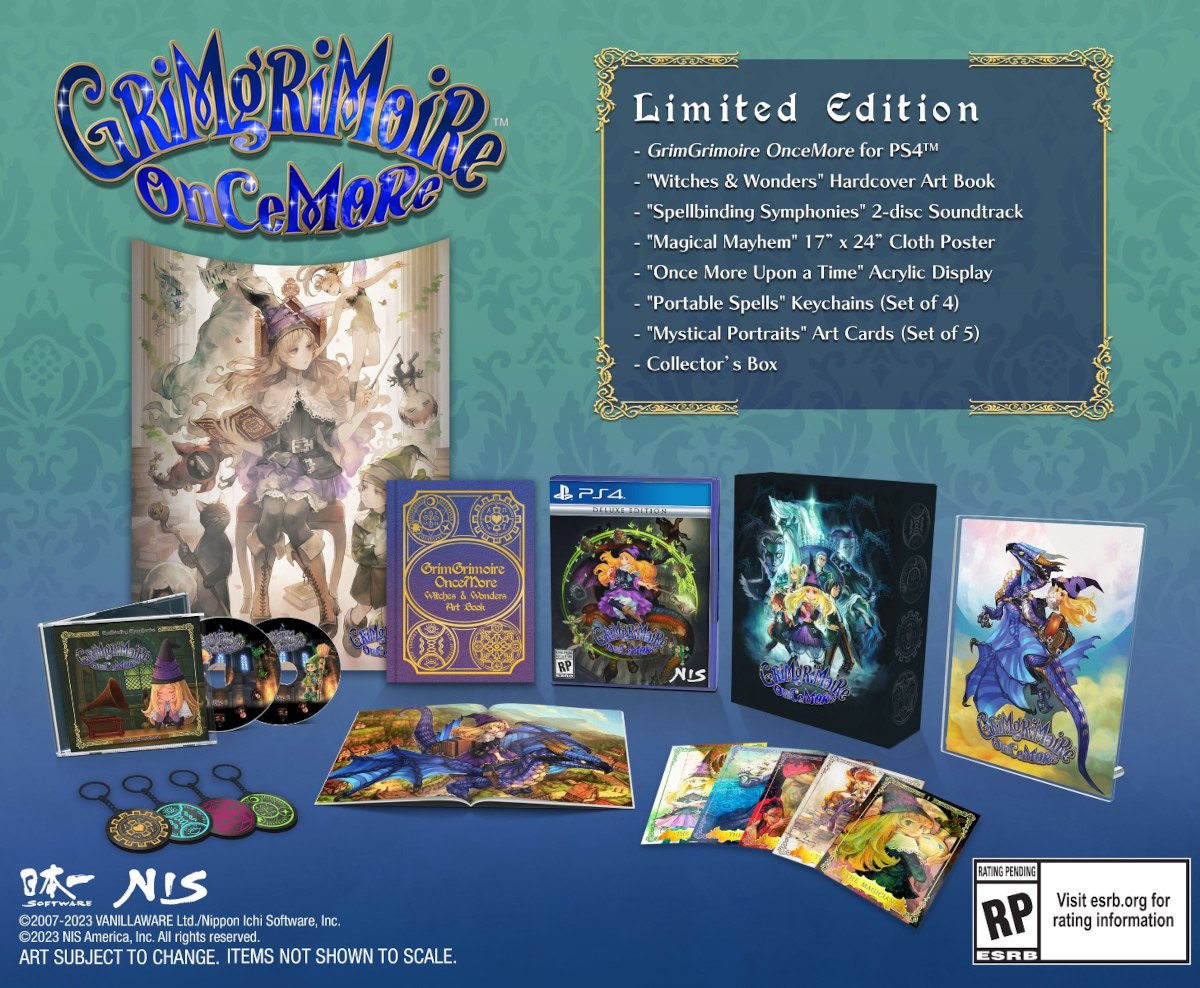 The limited edition of Grimgrimoire OnceMore for the PlayStation 4.