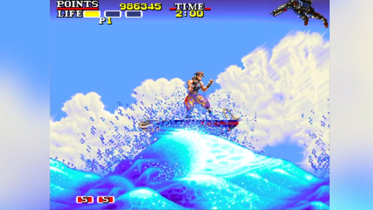 Kirin negotiates the wild waves of the Indian Ocean.