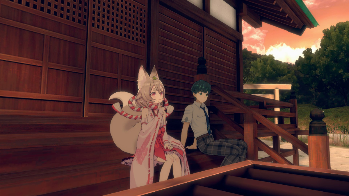 Beni and Nini as they appear in an in-game scene.