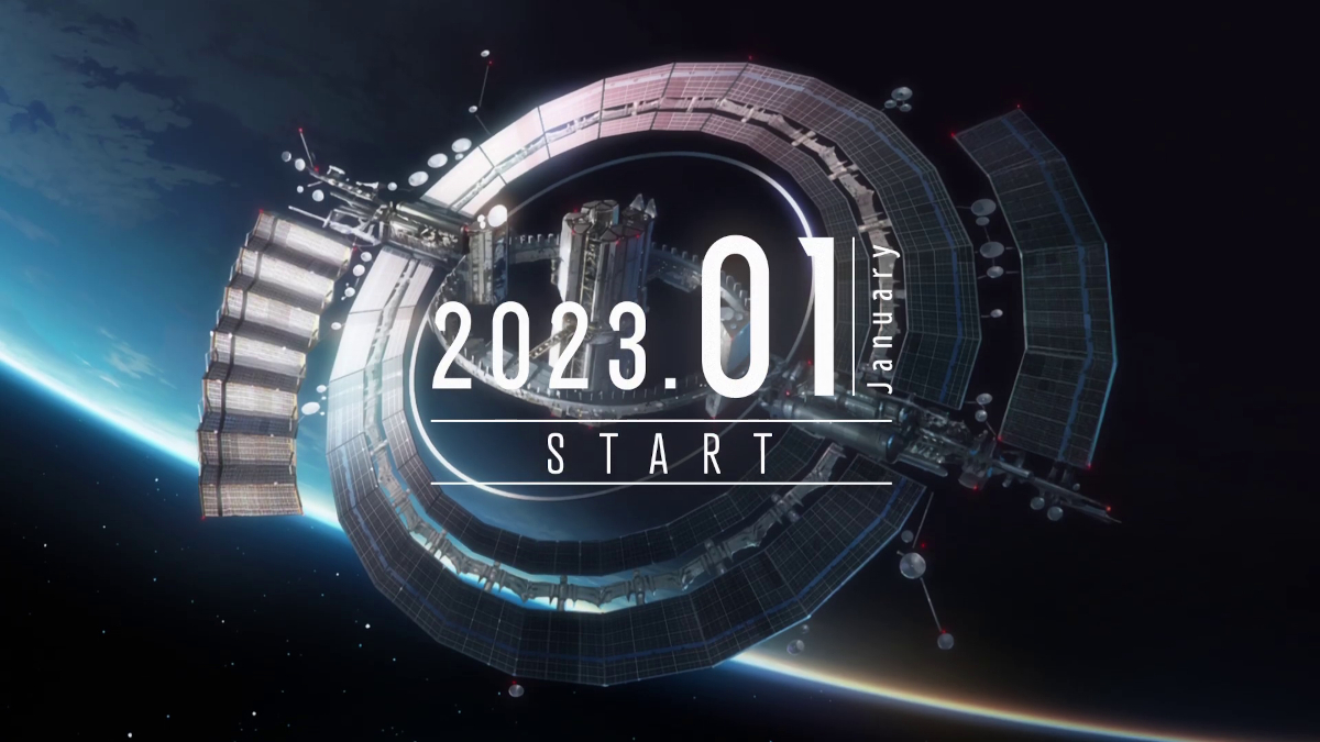 The launch date and a space station as shown in the NieR:Automata Ver1.1a trailer.