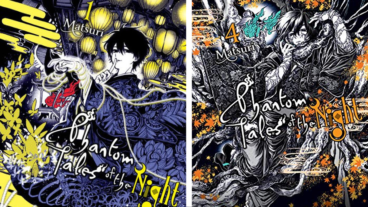 Covers of the Phantom Tales of the Night manga