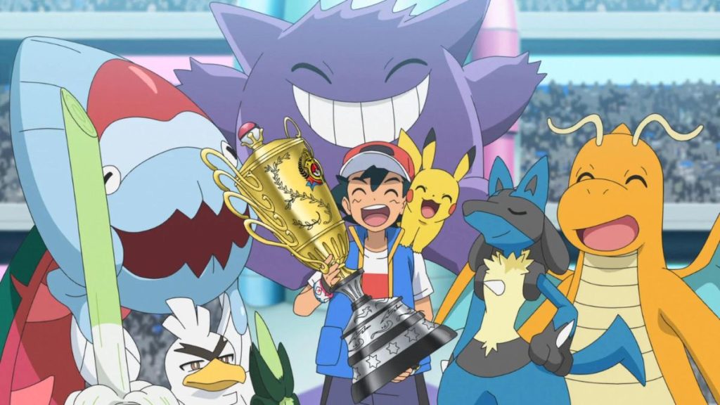 Ash Ketchum after becoming the World's Pokemon Champion